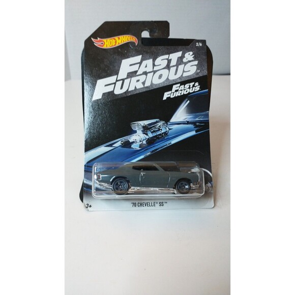 Hot Wheels 2018 Fast & Furious '70 CHEVELLE SS (Gray) 2/6 - Picture 1 of 6
